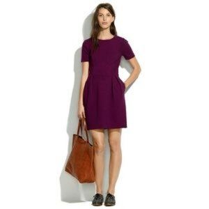 Madewell l Gallerist Ponte Dress in Garnet l size 4 - (1)